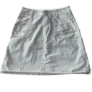 Horny Toad Skirt‎ Women’s 2 Gray Mini Twill Organic Cotton Blend Pockets